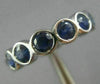 WIDE 3.10CT AAA ROUND SAPPHIRE 14KT WHITE GOLD 3D ETOILE BEZEL ANNIVERSARY RING