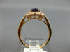 WIDE 1.49CT DIAMOND & AAA AMETHYST 14KT ROSE GOLD OPEN FILIGREE ENGAGEMENT RING