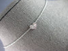 .12CT DIAMOND 14K WHITE GOLD ROUND & BAGUETTE INVISIBLE HEART SHAPE LOVE PENDANT