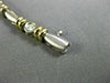 ANTIQUE 1.0CT DIAMOND 14K WHITE & YELLOW GOLD 3D BEZEL LINK LINE BRACELET #18640