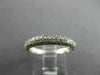 ESTATE .40CT ROUND DIAMOND 18KT WHITE GOLD PAVE ETERNITY ANNIVERSARY RING #13366