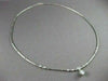 ESTATE .70CT DIAMOND 14KT W GOLD SOLITAIRE DROP ETOILE BY THE YARD NECKLACE #201