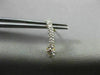 ESTATE .50CT DIAMOND 14KT YELLOW GOLD GRADUATING JOURNEY CURVE HANGING EARRINGS