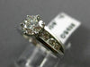 ESTATE 1.26CT ROUND DIAMOND 14KT WHITE GOLD 3D CHANNEL ENGAGEMENT RING #20722