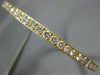 ESTATE LARGE 6.50CT DIAMOND 18KT YELLOW GOLD 3D ETERNITY BANGLE CUFF BRACELET