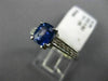 ESTATE 1.88CT DIAMOND & CUSHION SAPPHIRE 18K WHITE GOLD FILIGREE ENGAGEMENT RING