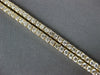 LONG 9.52CT DIAMOND 14K YELLOW GOLD 3D ROUND 2.5MM ETERNITY LOVE TENNIS NECKLACE