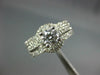 LARGE 2.0CT DIAMOND 14KT WHITE GOLD ROUND WEDDING ENGAGEMENT INSERT RING SET 302