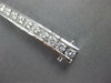 LARGE 5.79CT DIAMOND 18KT WHITE GOLD 3D CLASSIC SQUARE CHANNEL TENNIS BRACELET
