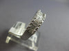WIDE .90CT DIAMOND 18KT WHITE GOLD 3D ROUND & PRINCESS WEDDING ANNIVERSARY RING