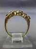 ESTATE .26CT AAA MULTI GEM 14K YELLOW GOLD ETOILE CRISS CROSS FLOWER RING #25883