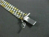 ESTATE WIDE 14K 2 TONE GOLD SOLID DIAMOND CUT HANDCRAFTED ITALIAN BRACELET 22787