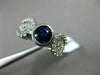 ESTATE 2.41CT ROUND DIAMOND & SAPPHIRE 18KT WHITE GOLD 3D BEZEL ENGAGEMENT RING