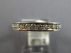 .88CT DIAMOND 14KT WHITE GOLD CHANNEL SHARED PRONG 3mm WEDDING ANNIVERSARY RING