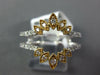 .37CT DIAMOND 14K 2 TONE GOLD 3D FILIGREE MARQUISE SHAPE INSERT ANNIVERSARY RING