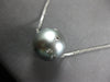 EXTRA LARGE .35CT DIAMOND & AAA TAHITIAN PEARL 18KT WHITE GOLD FLOATING PENDANT