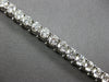 ESTATE LARGE 8.30CT DIAMOND 14KT WHITE GOLD 3D CLASSIC ROUND 5MM TENNIS BRACELET