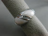 ESTATE WIDE .40CT DIAMOND 14KT WHITE GOLD AAA MOTHER OF PEARL INFINITY LOVE RING