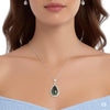 EXTRA LARGE 52.45CT DIAMOND & AAA GREEN TOURMALINE 18KT 2 TONE GOLD 3D NECKLACE