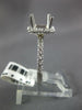 LARGE .40CT DIAMOND 14KT WHITE GOLD 3D SQUARE 4 PRONG SEMI MOUNT ENGAGEMENT RING