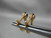 ESTATE .77CT DIAMOND & AAA SAPPHIRE 14KT ROSE GOLD 3D LEVERBACK HANGING EARRINGS