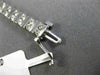 ESTATE WIDE 3.45CT DIAMOND 14KT WHITE GOLD 3D TWO ROW CHANNEL TENNIS BRACELET