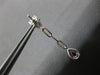 .78CT DIAMOND & AAA RUBY 14K WHITE GOLD PEAR SHAPE & ROUND HALO HANGING EARRINGS
