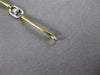 ESTATE .20CT DIAMOND 18KT 2 TONE GOLD OVAL LINK BY THE YARD LOVE TENNIS BRACELET