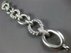LARGE & LONG 1.05CT DIAMOND 18KT 2 TONE GOLD OVAL LINK TOGGLE ITALIAN BRACELET