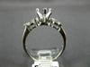 ESTATE .55CT DIAMOND 14K WHITE GOLD 3D MARQUISE SEMI MOUNT ENGAGEMENT RING #5771