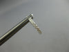 ESTATE SMALL .22CT DIAMOND 14KT WHITE GOLD 3D HUGGIE LEVERBACK HANGING EARRINGS