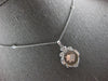 LARGE .23CT DIAMOND 18KT WHITE GOLD CIRCULAR DANCING PIG BY THE YARD FUN PENDANT