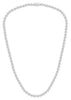 ESTATE 3.63CT DIAMOND 14KT WHITE GOLD 3D BEZEL ETERNITY LARIAT TENNIS NECKLACE