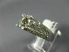 ESTATE WIDE .80CT DIAMOND 14KT WHITE GOLD 3D SEMI MOUNT ENGAGEMENT RING #17694