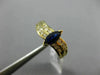 ESTATE .85CT DIAMOND & SAPPHIRE 14KT YELLOW GOLD DOUBLE ROW WAVE ENGAGEMENT RING
