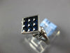 .62CT AAA SAPPHIRE 18K WHITE GOLD 3D CLASSIC PRINCESS INVISIBLE SQUARE LOVE RING