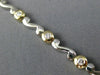 ESTATE .70CT DIAMOND 14KT WHITE & YELLOW GOLD ETOILE WAVE TENNIS BRACELET #5139