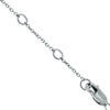 .20CT DIAMOND 14KT WHITE GOLD 3D CLASSIC ROUND BEZEL BY THE YARD LOVE BRACELET