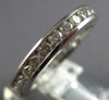 1.15CT DIAMOND 14KT WHITE GOLD 3D CHANNEL ETERNITY 3mm WEDDING ANNIVERSARY RING