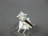 ESTATE 1.01CT DIAMOND 14KT WHITE GOLD CLASSIC PRINCESS SOLITAIRE ENGAGEMENT RING
