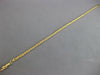 ESTATE 14KT YELLOW GOLD 3D CLASSIC SOLID ROPE DIA CUT BRACELET WITH SAFETY