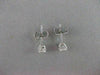 ESTATE .60CTW DIAMOND 5MM STUD 14KT WHITE GOLD PUSHBACK EARRINGS G/H VSSI #21024