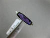 ESTATE 1.31CT DIAMOND & AAA EXTRA FACET AMETHYST 14KT WHITE GOLD SEMI BEZEL RING