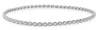 .44CT DIAMOND 14K WHITE GOLD 3D ROUND ETERNITY INFINITY FILIGREE BANGLE BRACELET