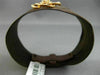 ESTATE LARGE .85CT DIAMOND 18KT GOLD & STAINLESS STEEL 3D FLOWER BANGLE BRACELET