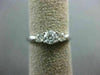 ESTATE .62CT DIAMOND 14K WHITE GOLD FILIGREE PAST PRESENT FUTURE ENGAGEMENT RING