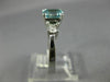1.72CT DIAMOND & AAA AQUAMARINE 14K WHITE GOLD 3D 3 STONE ENGAGEMENT RING #26564