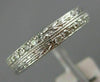 ESTATE .40CT DIAMOND 18KT WHITE GOLD 3D ETERNITY WEDDING ANNIVERSARY RING #1185
