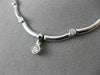 ESTATE WIDE 1.45CT SOLITAIRE DIAMOND BY THE YARD 14KT WHITE GOLD NECKLACE #5998