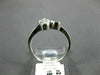 ESTATE .18CT DIAMOND 18K WHITE GOLD 3D SOLITAIRE OPEN HEART LOVE FUN RING #20423